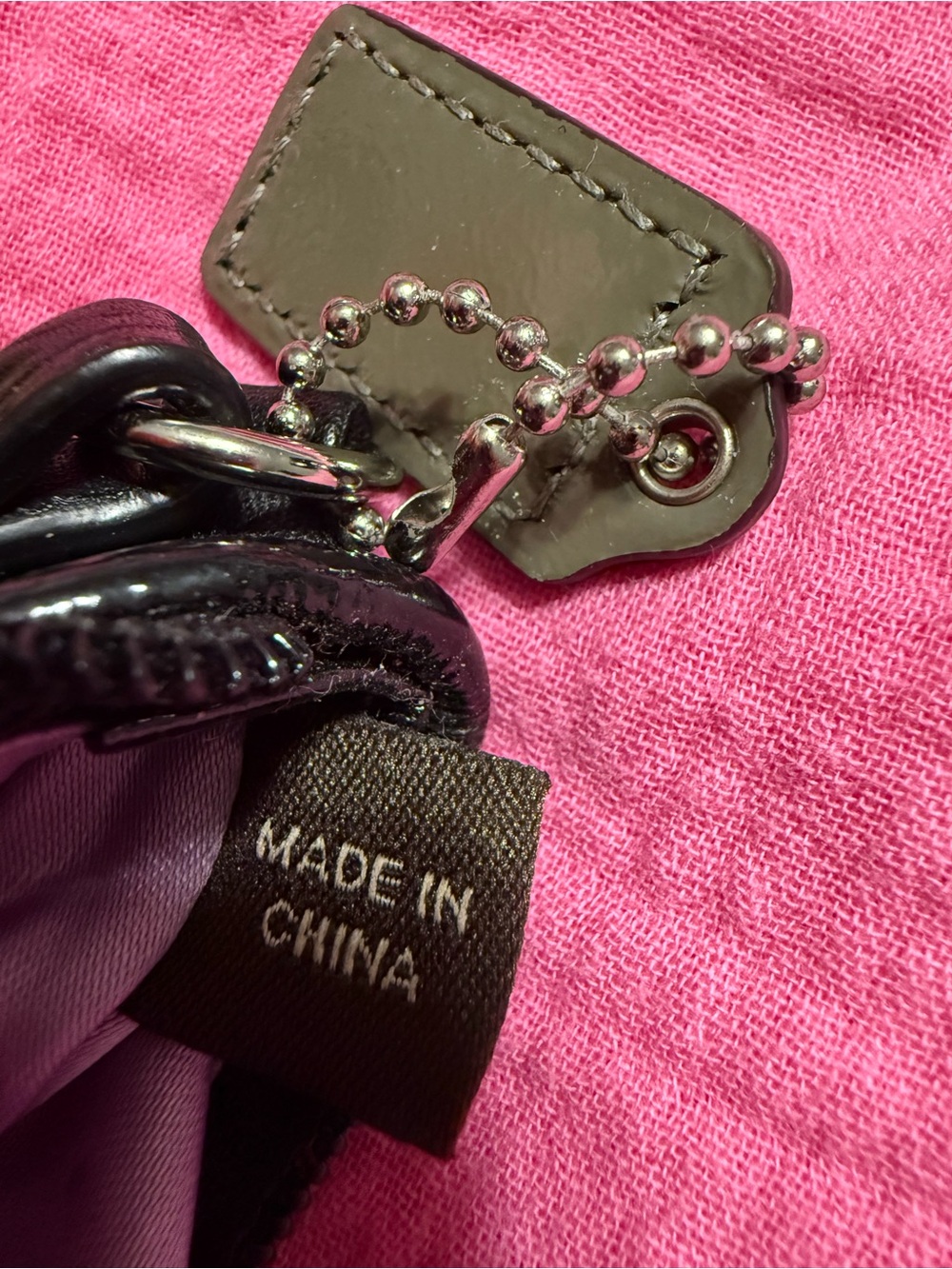 Coach Black Signature Wristlet - Picture 8 of 9